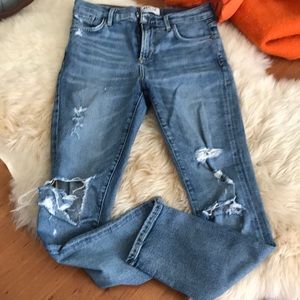Agolde skinny jeans distressed
